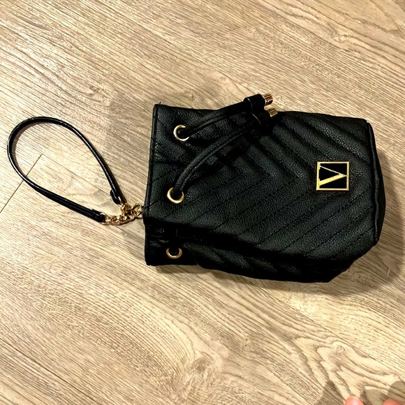 VICTORIA’S SECRET BLACK BUCKET POUCH - Picture 5 of 6